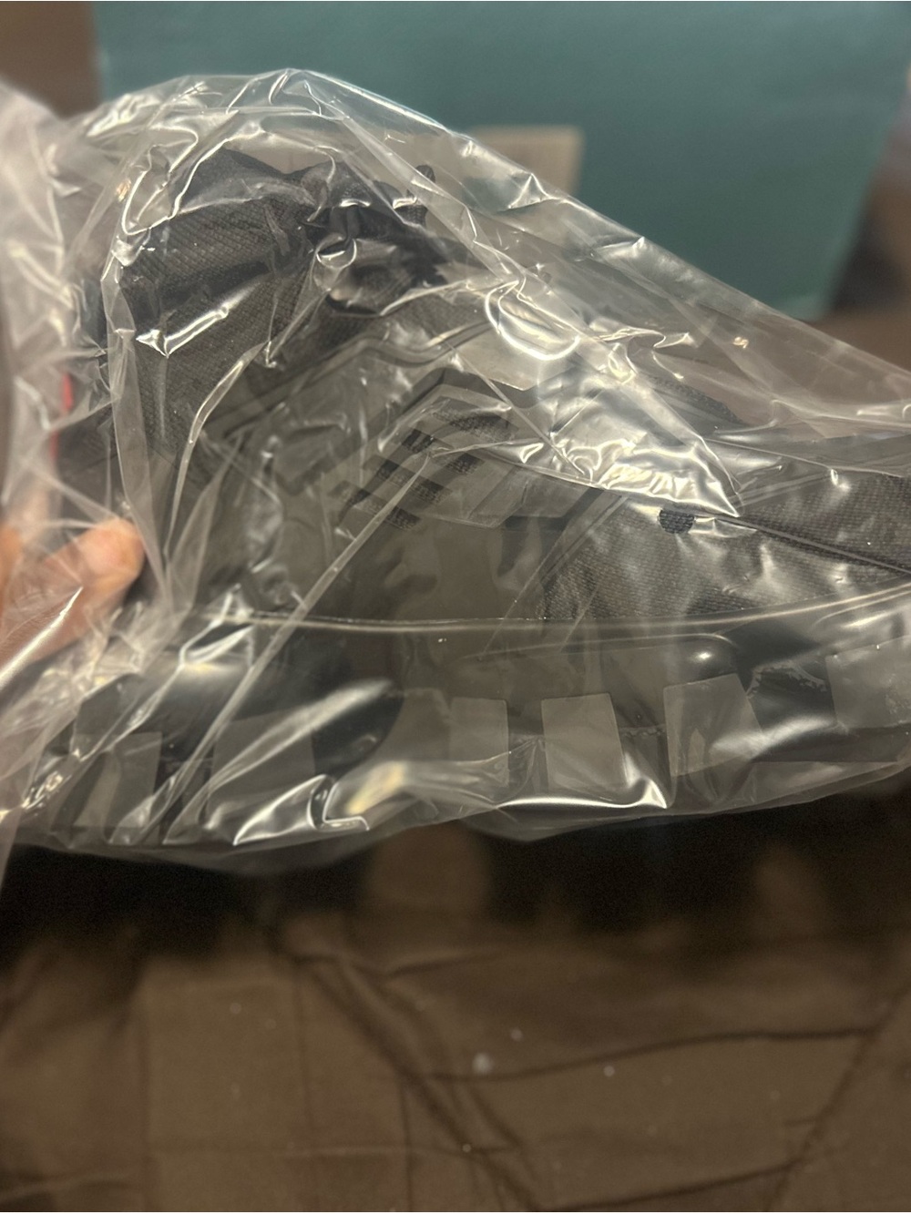 Prada Silver Satin Logo Print - Picture 2 of 7